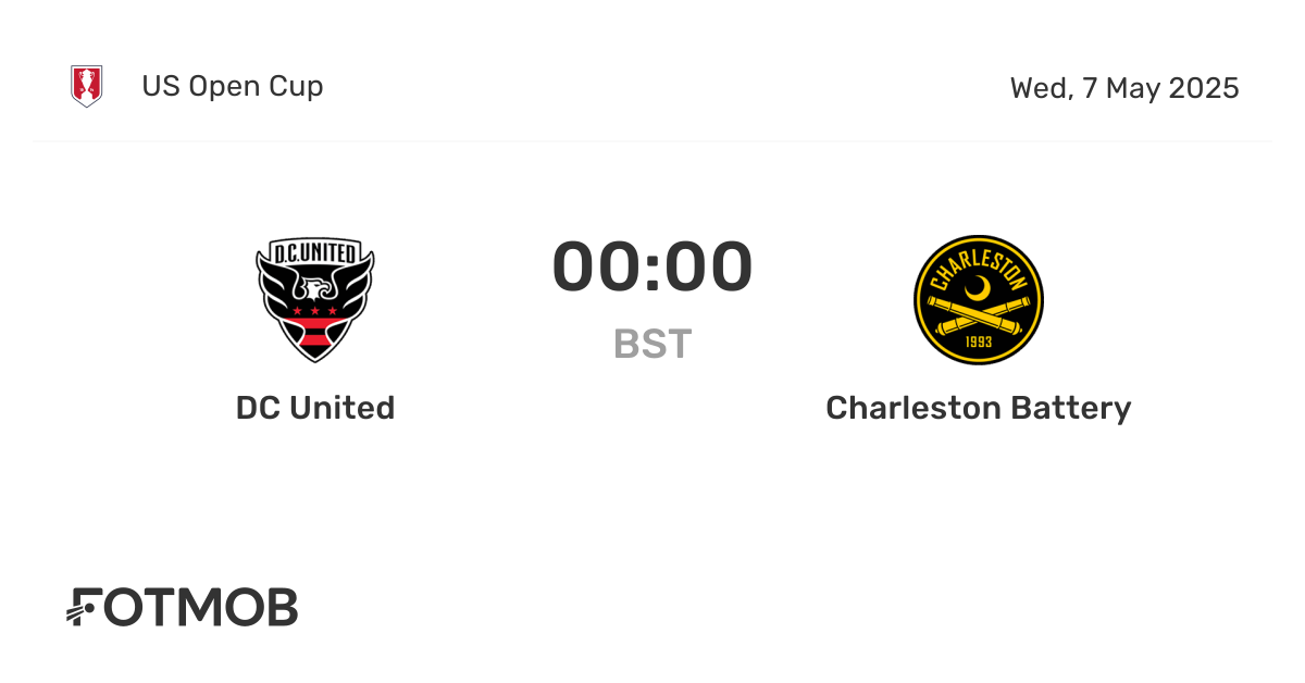 DC United vs Charleston Battery - live score, predicted lineups and H2H ...