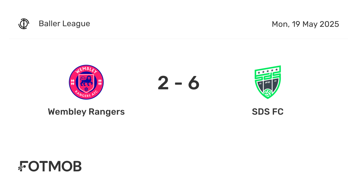 Wembley Rangers vs SDS FC - live score, predicted lineups and H2H stats