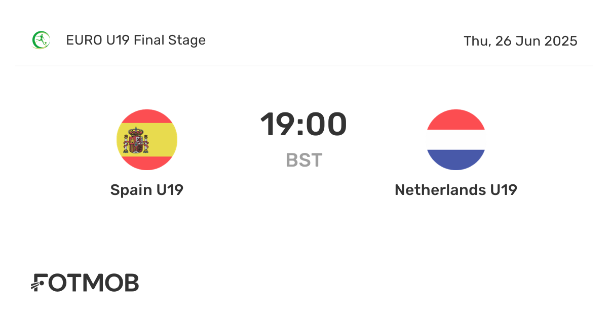 Spanyol u19 vs belanda u19 skor langsung susunan pemain prediksi