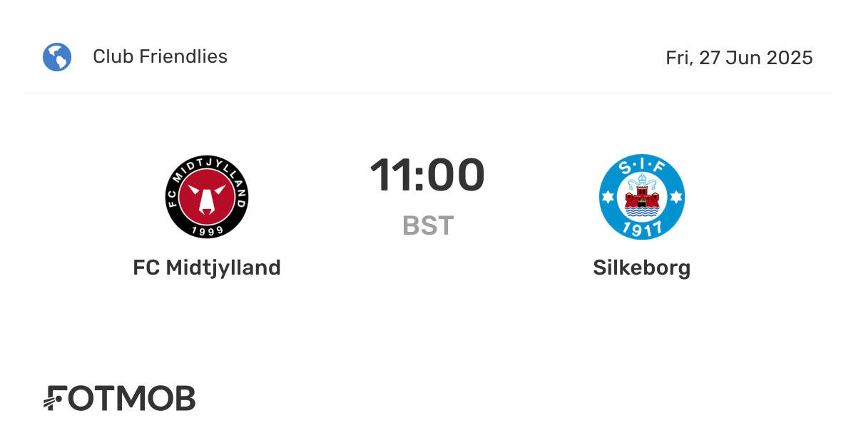 FC Midtjylland vs Silkeborg - live score, predicted lineups and H2H stats