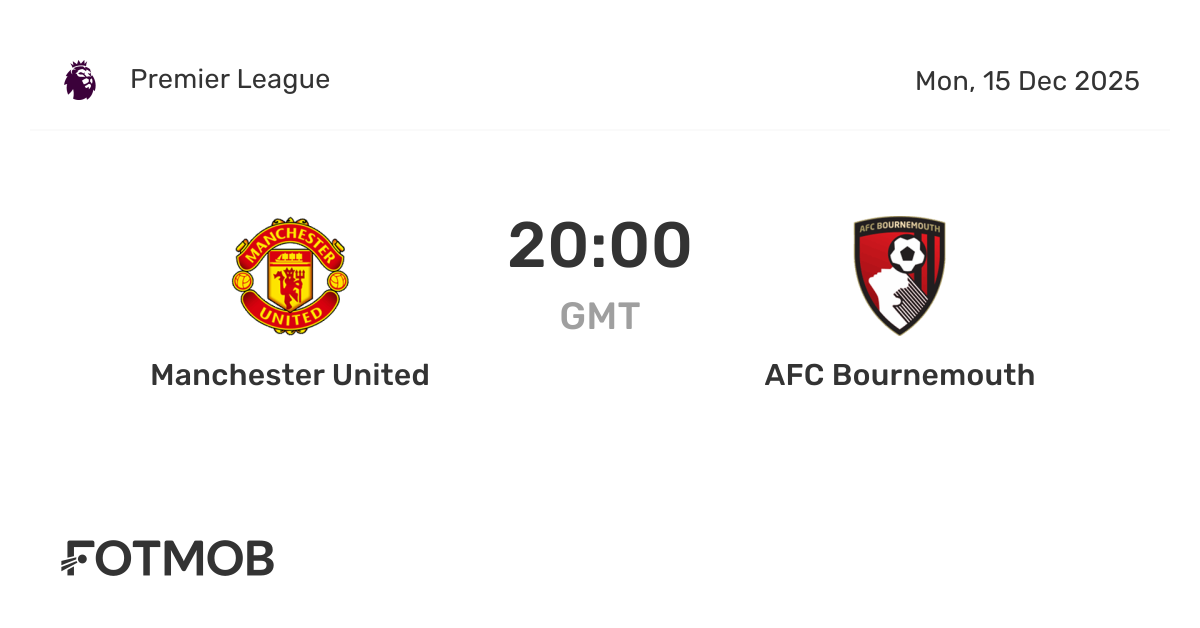 Manchester United x AFC Bournemouth - placar ao vivo, escalações ...