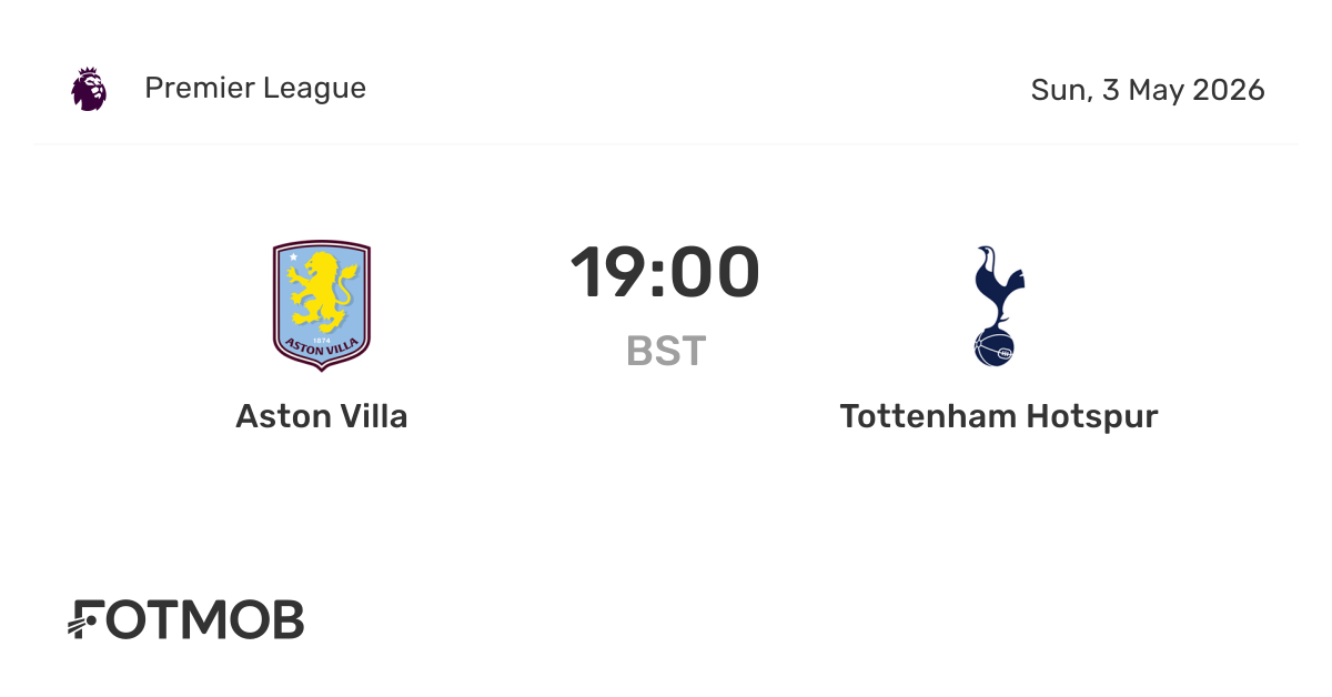 Aston Villa x Tottenham - placar ao vivo, escalações prováveis e ...