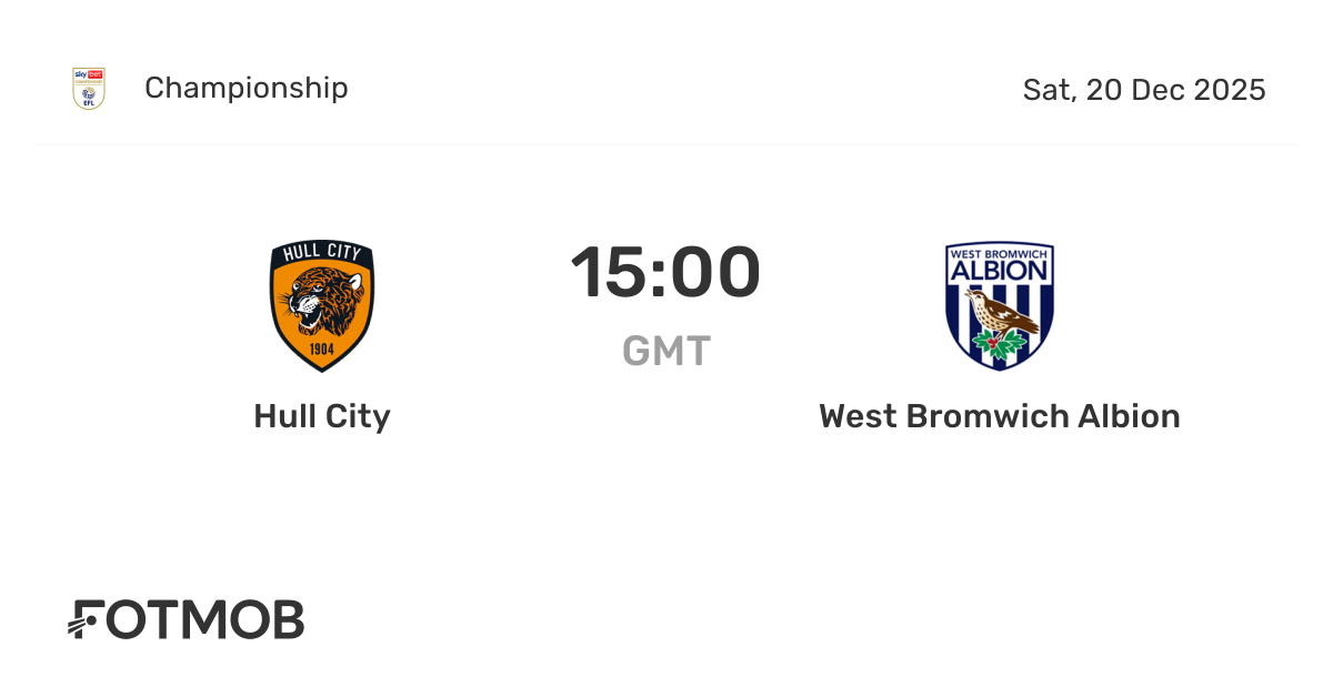 Hull City Vs West Bromwich Albion Live Score Predicted Lineups And