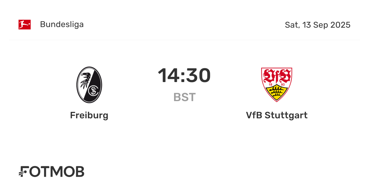 Freiburg vs VfB Stuttgart - marcador en vivo, alineaciones previstas y ...