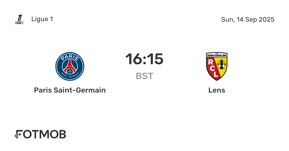 Paris Saint-Germain vs Lens - live score, predicted lineups and H2H ...