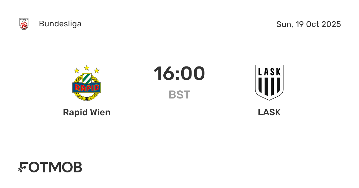 Rapid Wien vs LASK - marcador en vivo, alineaciones previstas y ...