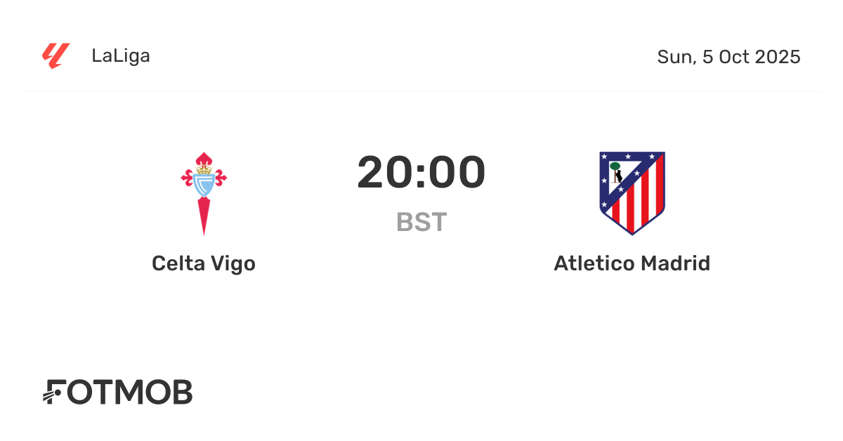 Celta Vigo vs Atletico Madrid - live score, predicted lineups and H2H ...