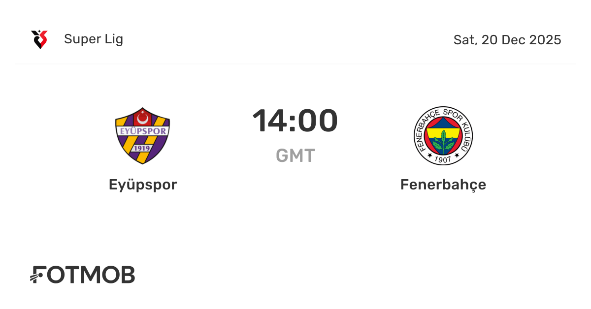 Eyüpspor x Fenerbahçe - placar ao vivo, escalações prováveis e ...