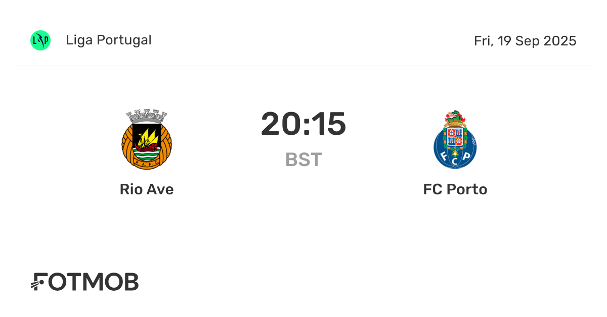 Rio Ave contre FC Porto - score en direct, compositions probables et ...