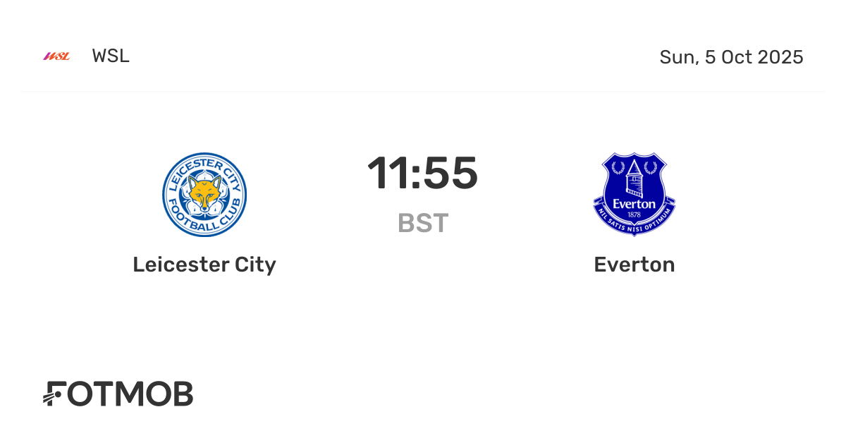 Leicester City vs Everton - live score, predicted lineups and H2H stats