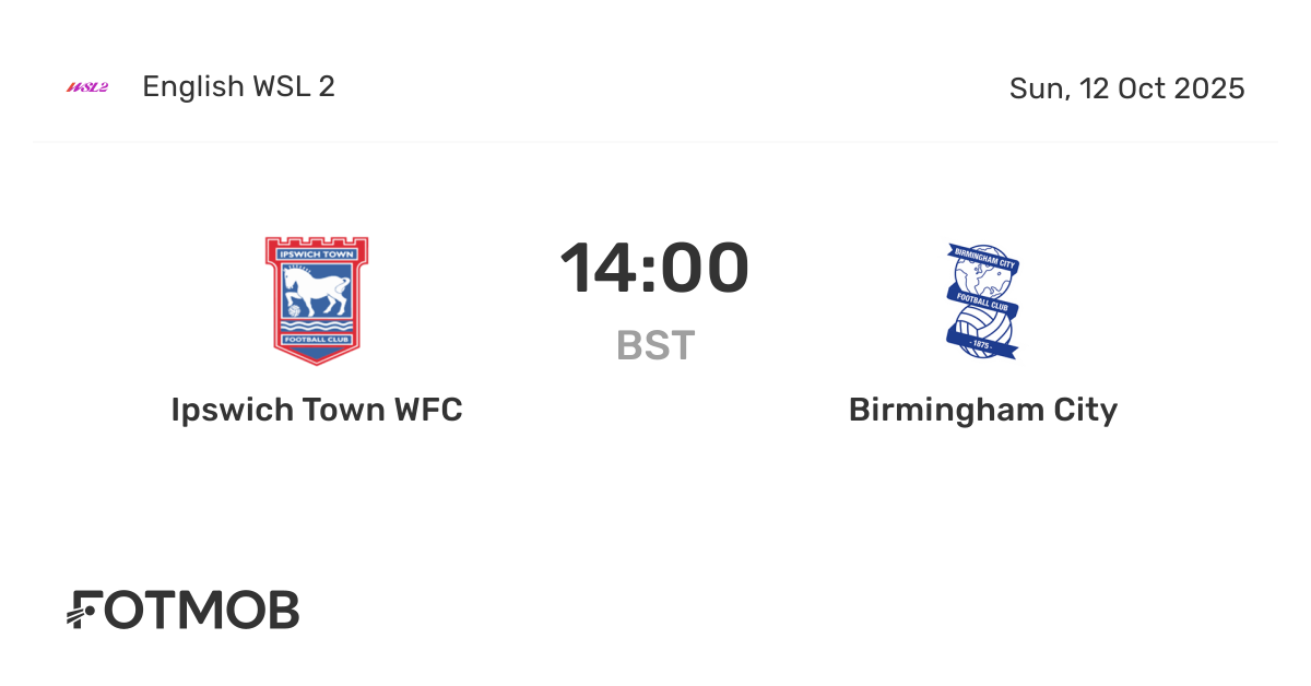 Ipswich Town WFC vs Birmingham City - live score, predicted lineups and ...
