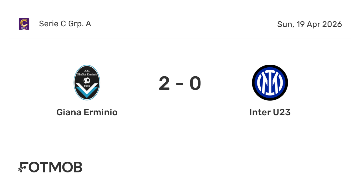 Giana Erminio vs Inter U23 - live score, predicted lineups and H2H stats