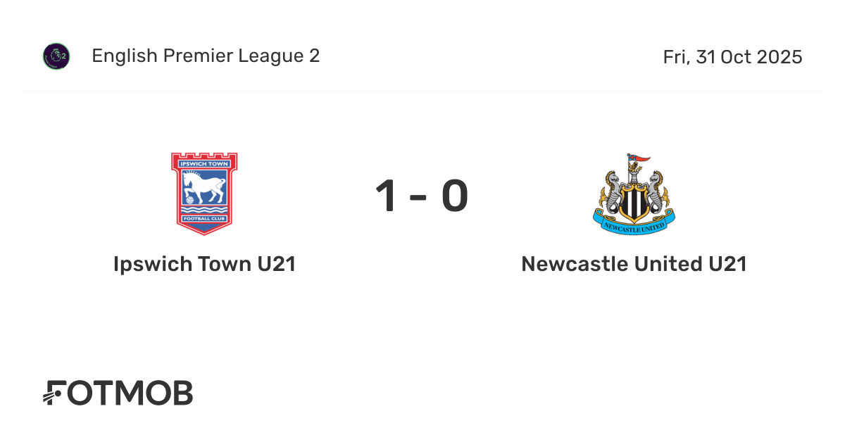 Ipswich Town U21 vs Newcastle United U21 - marcador en vivo ...