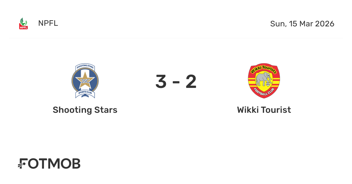 Shooting Stars vs Wikki Tourist - live score, predicted lineups and H2H ...