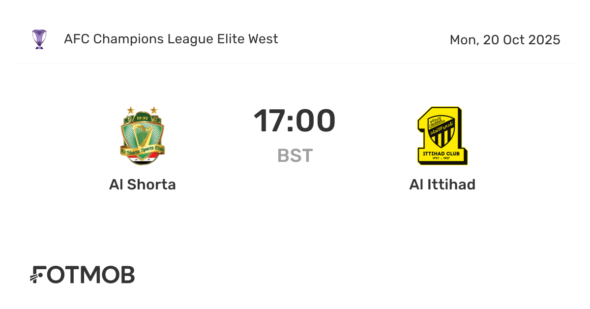 Al Shorta vs Al Ittihad - marcador en vivo, alineaciones previstas y ...