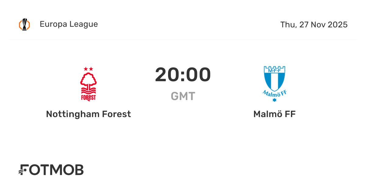 Nottm Forest vs Malmö FF - live score, predicted lineups and H2H stats