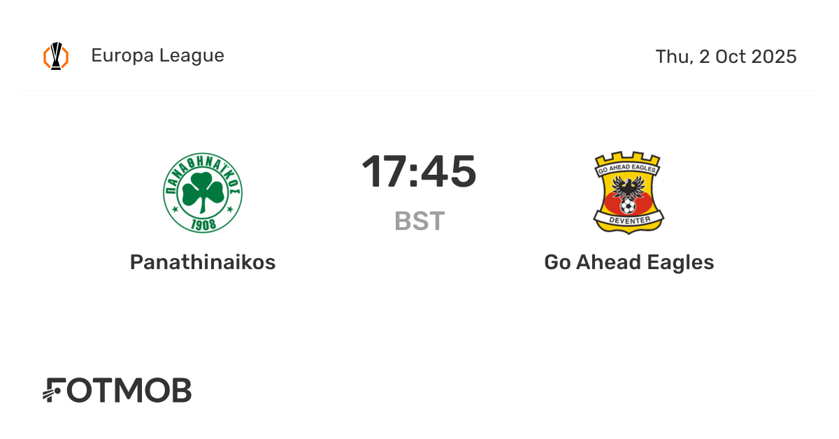 Panathinaikos vs Go Ahead Eagles - live score, predicted lineups and ...