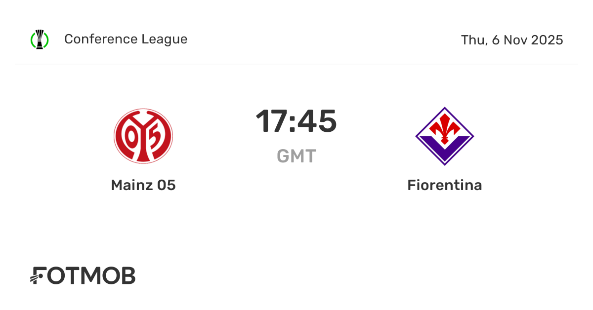 Mainz vs Fiorentina - marcador en vivo, alineaciones previstas y ...