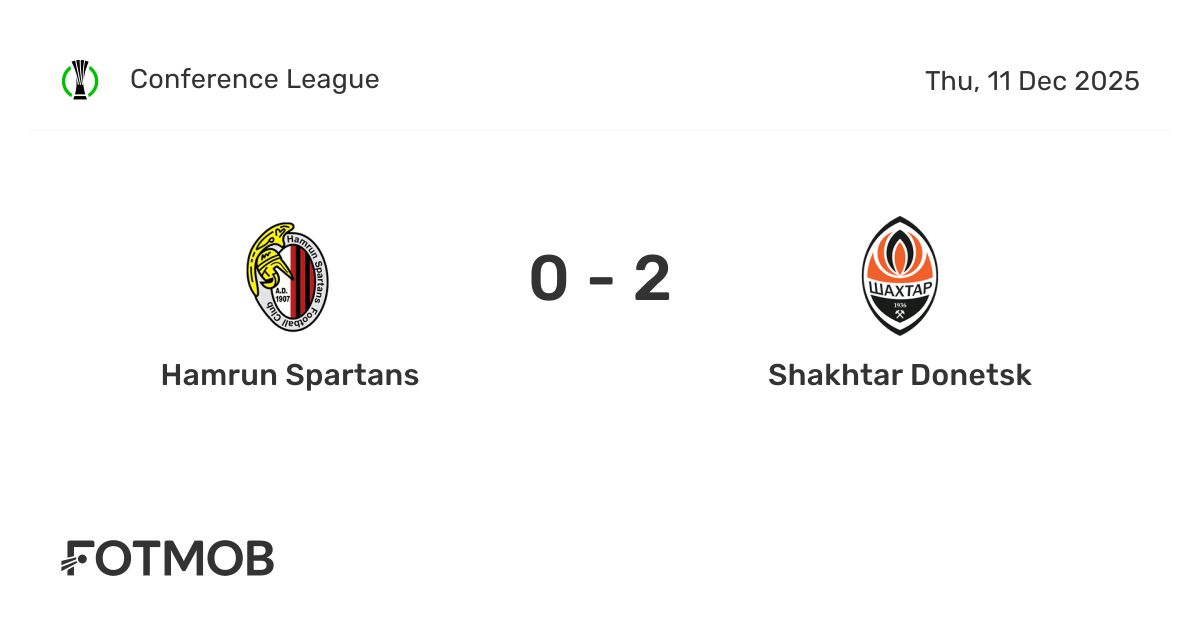 Hamrun Spartans vs Shakhtar Donetsk - marcador en vivo, alineaciones ...