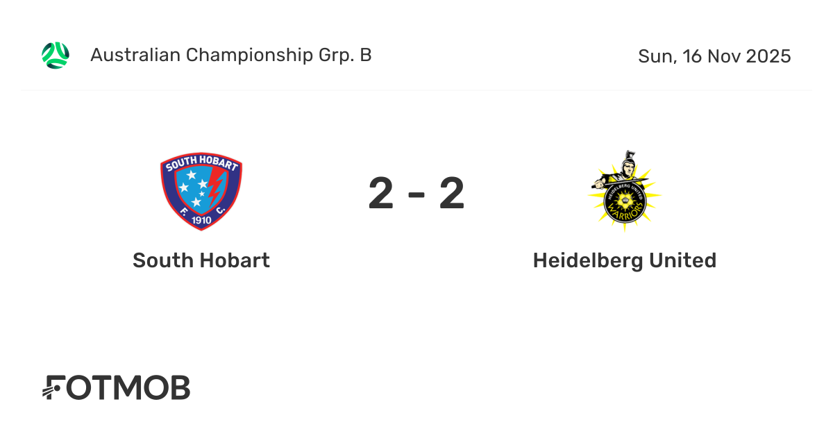 South Hobart vs Heidelberg United - live score, predicted lineups and ...