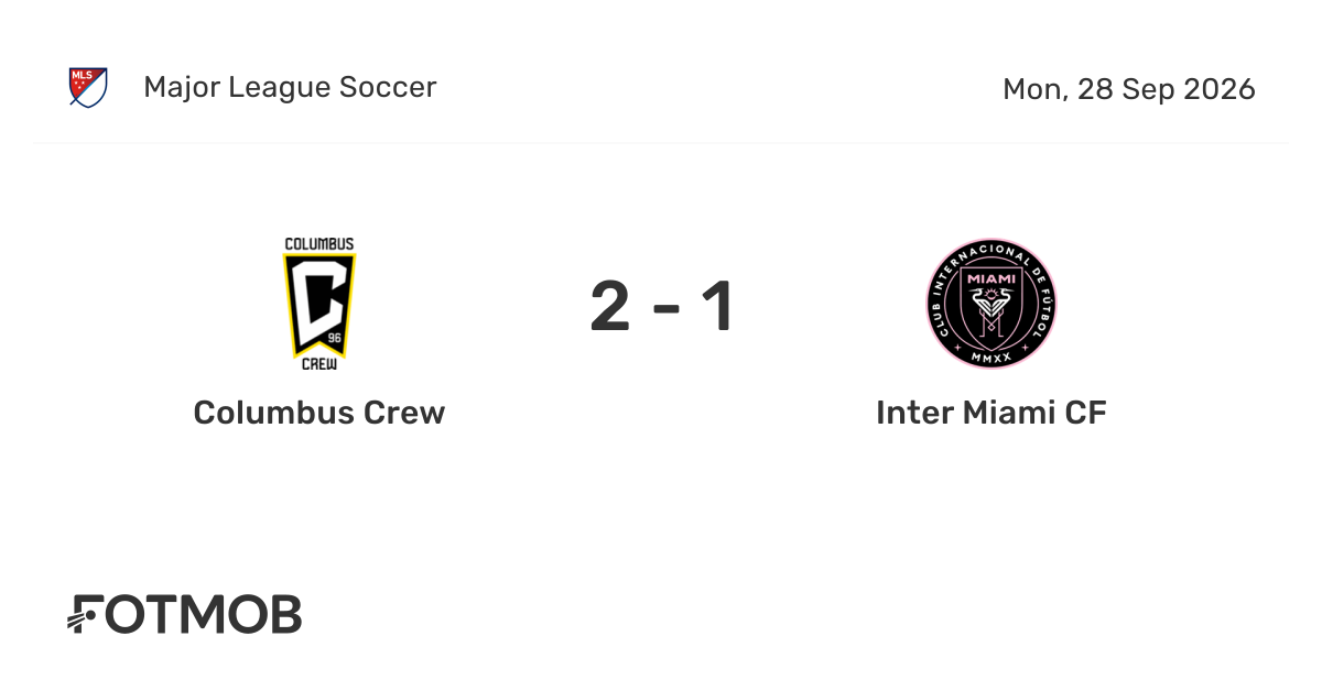 Inter Miami vs. Columbus Crew: Confirmed Starting Lineups for MLS Matchday 28