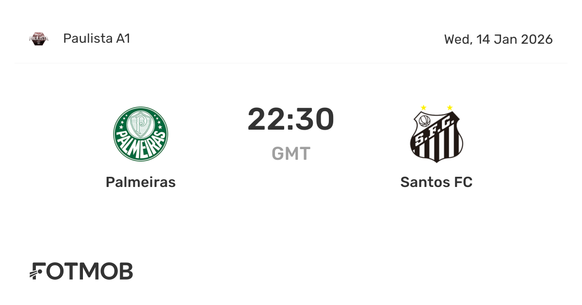 Palmeiras x Santos FC - placar ao vivo, escalações prováveis e ...