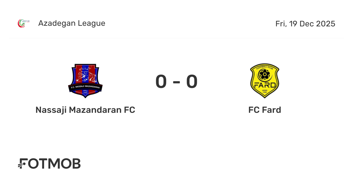 Nassaji vs FC Fard - live score, predicted lineups and H2H stats