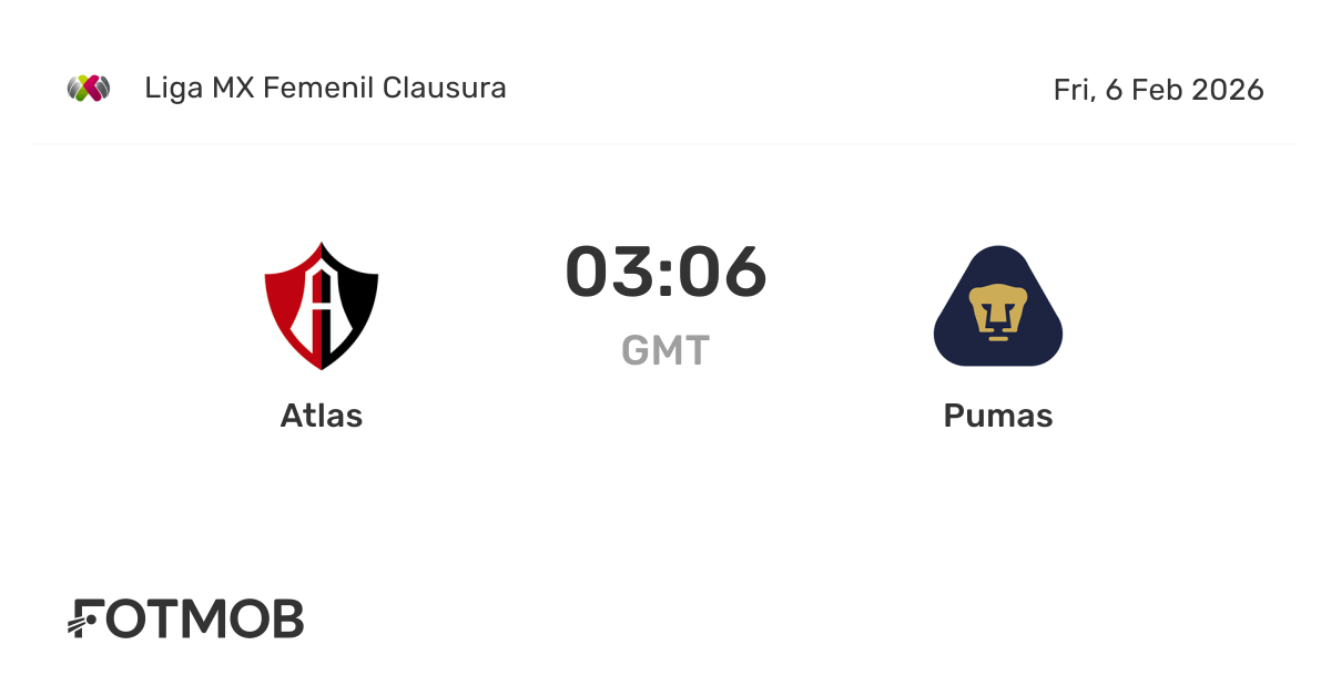 Atlas vs Pumas - marcador en vivo, alineaciones previstas y ...