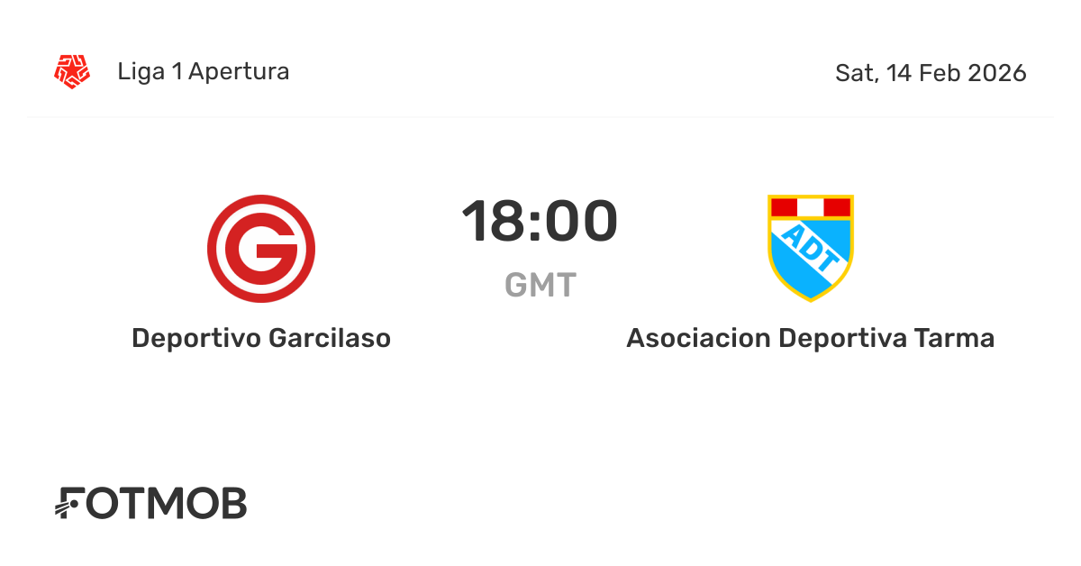Deportivo Garcilaso vs Asociacion Deportiva Tarma - marcador en vivo ...
