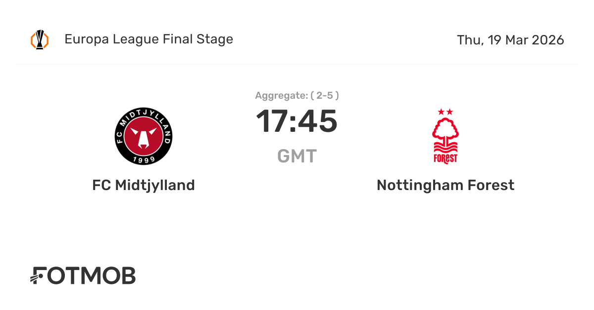FC Midtjylland x Nottm Forest - placar ao vivo, escalações prováveis e ...