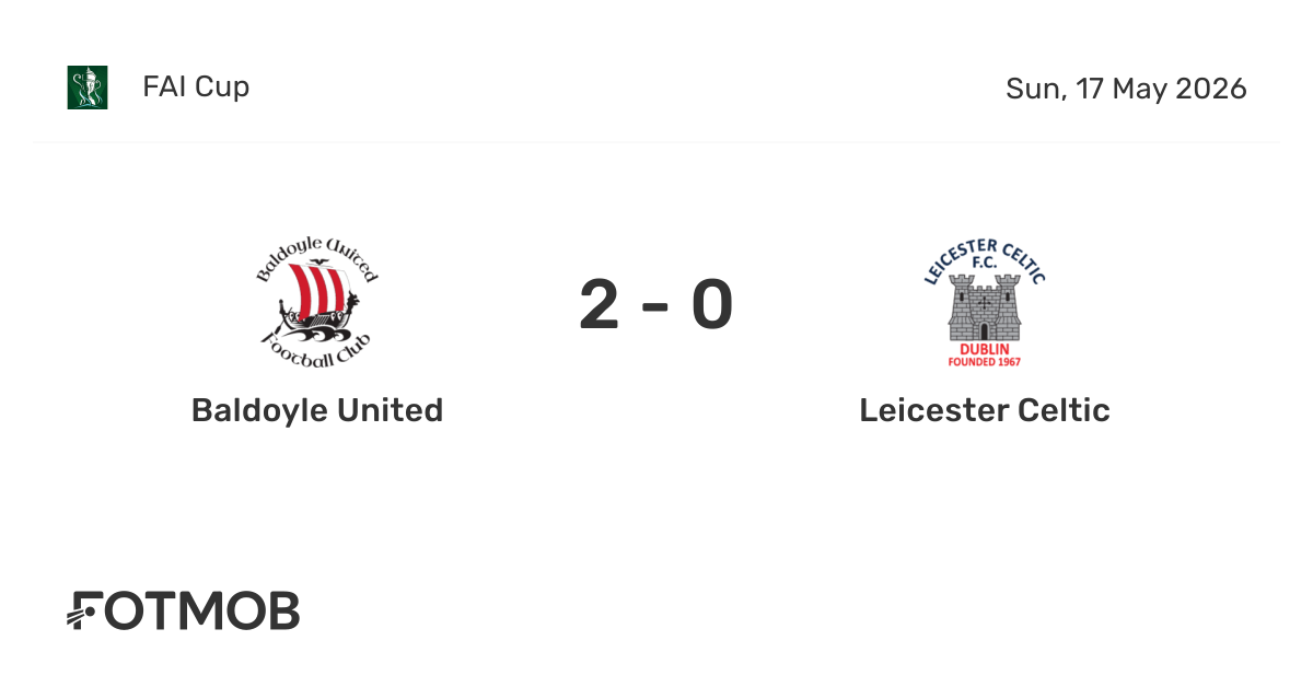 Baldoyle United vs Leicester Celtic - live score, predicted lineups and ...
