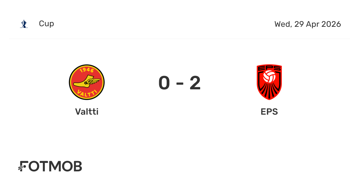 Valtti vs EPS - live score, predicted lineups and H2H stats