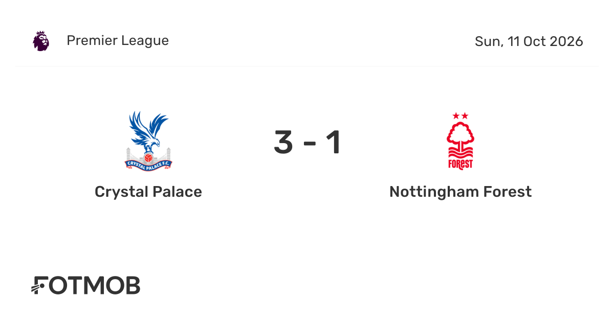 Crystal Palace vs Nottingham Forest Predicted Lineups and FPL Team News