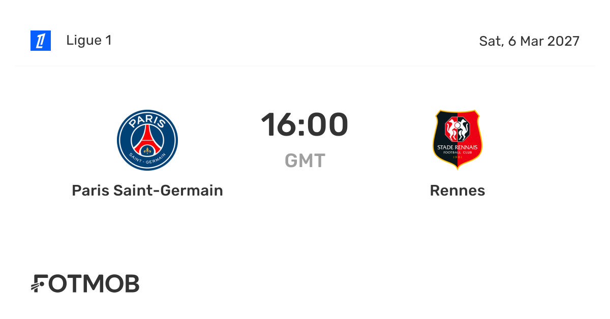 PSG vs Rennes - live score, predicted lineups and H2H stats
